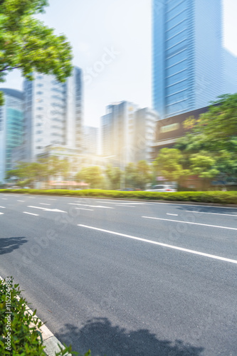 asphalt road of modern city china