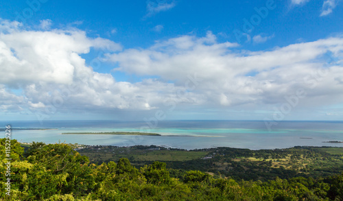 Blick auf La Gaulette Mauritius von Plaine Champagne