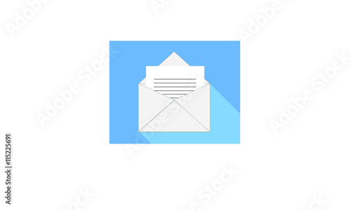 Blue square icon correspondence