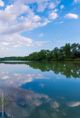 Natural reserve Tevere Farfa - Park with Tiber river in province of Rome, Sabina, central Italy 