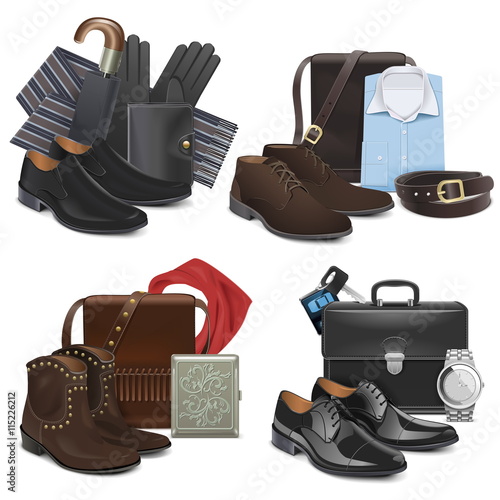 Vector Male Fashion Accessories