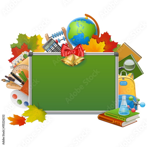 Vector School Blackboard