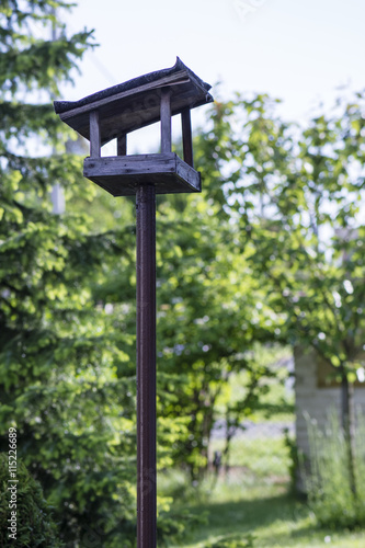 bird feeder in the garden