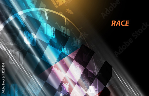 Racing square background, vector illustration abstraction in racing grandprix