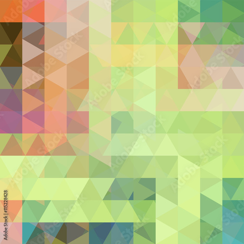 Abstract geometric style green background.