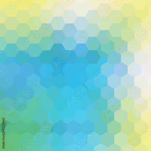 Fototapeta Naklejka Na Ścianę i Meble -  Abstract hexagons vector background. Colorful geometric vector