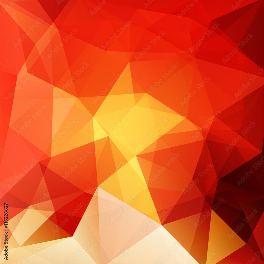 Background of geometric shapes. Orange mosaic pattern. Background of geometric shapes. Orange mosaic pattern.
