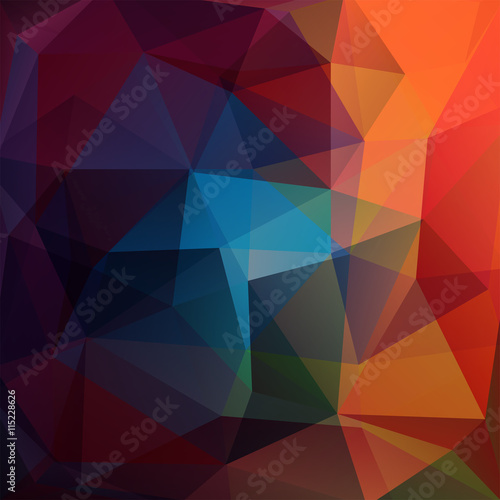 Background of geometric shapes. Colorful mosaic pattern. 