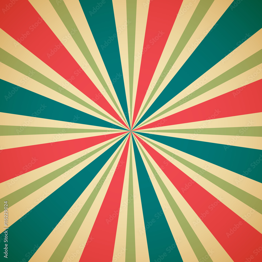Sunburst multicolor pattern background. vector illustration