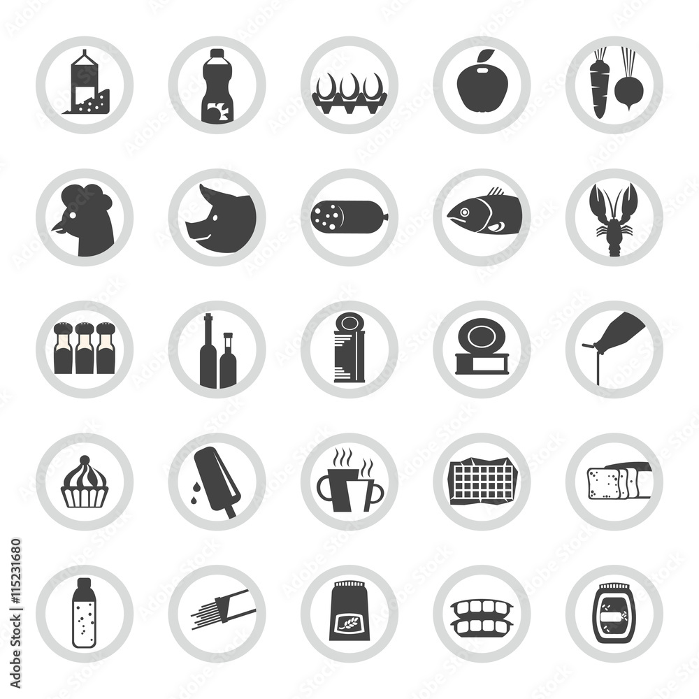Fast icons set. Flat design. Fast icons set. Flat design.