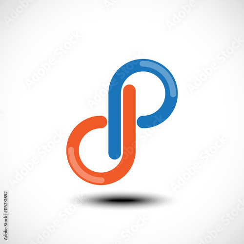 Abstract Letter 8 number lo...