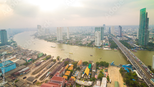 Residence are in the cityscape of bangkok