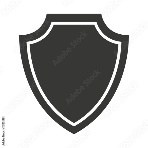 security shield  isolated icon design
