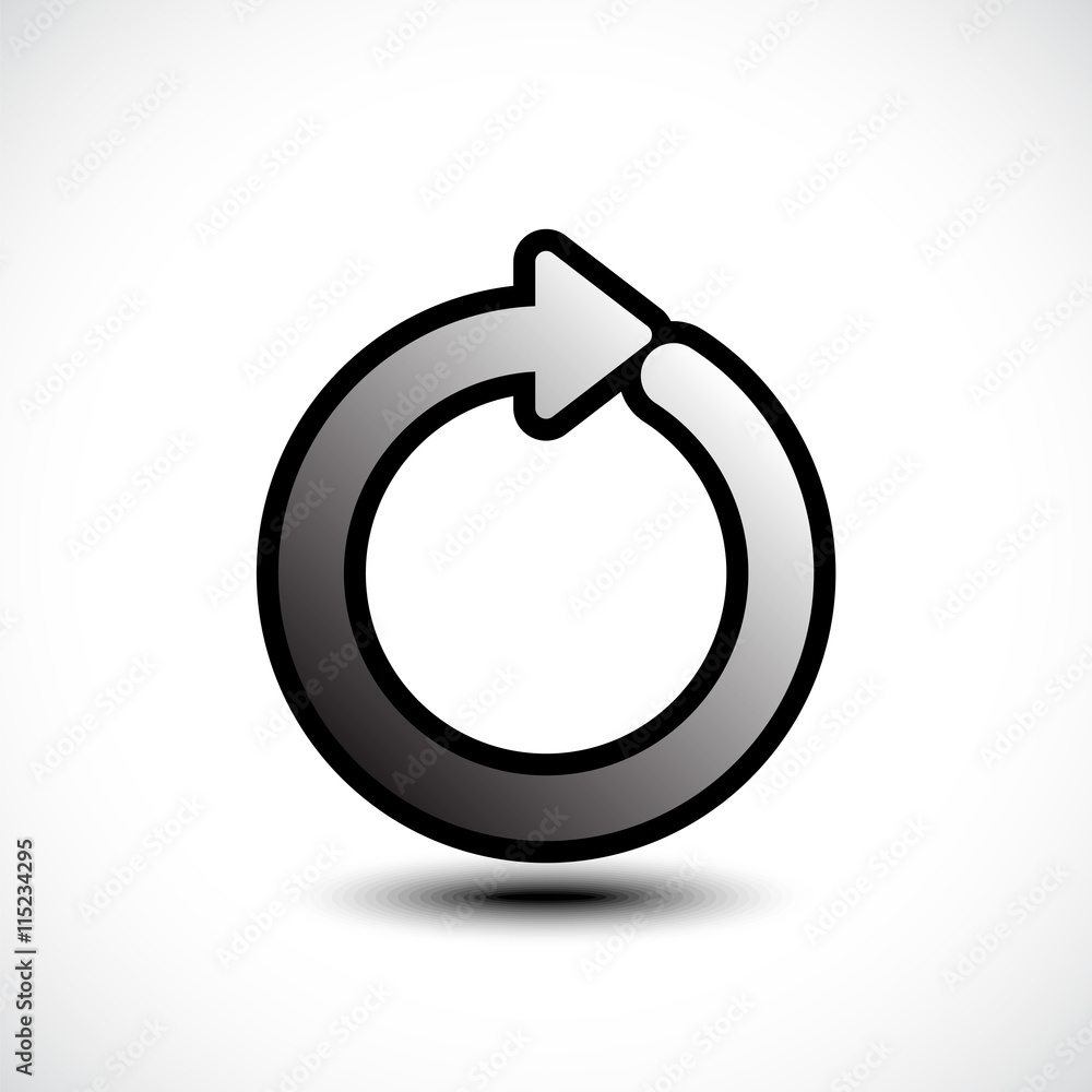 Circle vector arrow. Vector illustration Circle vector arrow. Vector illustration