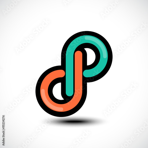 Abstract Letter 8 number lo...
