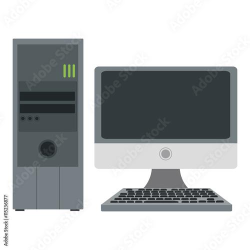 computer monitor and cpu unit