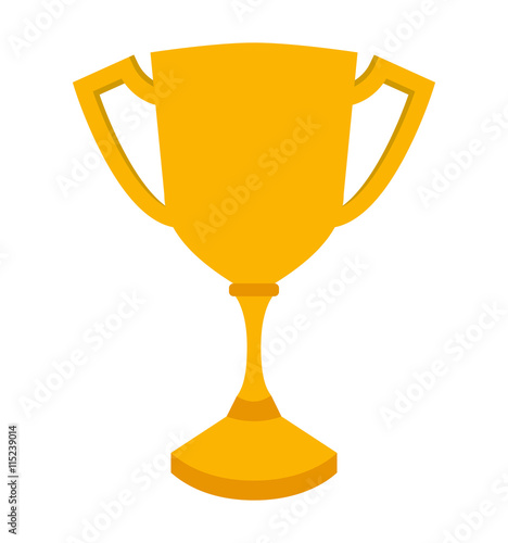first place trophy 1st place isolated icon design