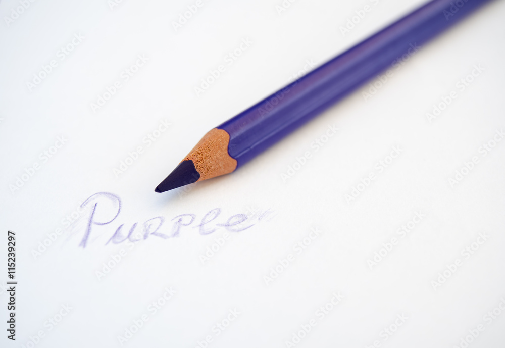 Purple colored pencil Purple colored pencil