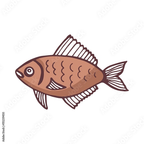 a fish. vector illustration