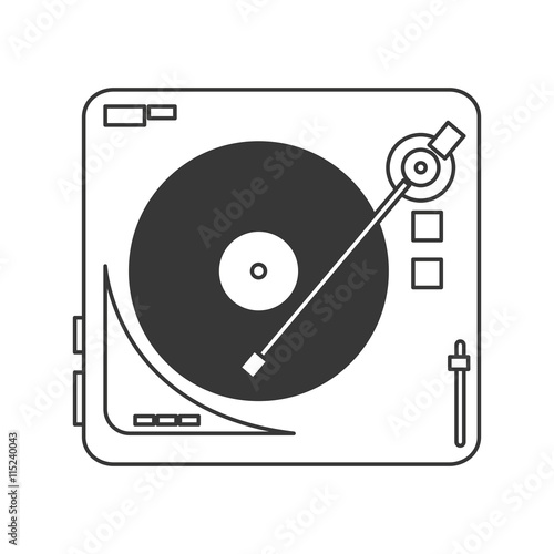 vinyl record player icon