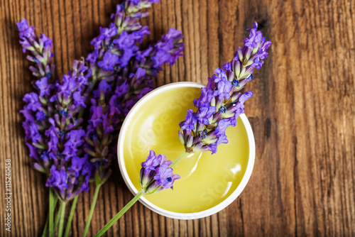Fototapeta Naklejka Na Ścianę i Meble -  lavender herbal ointment