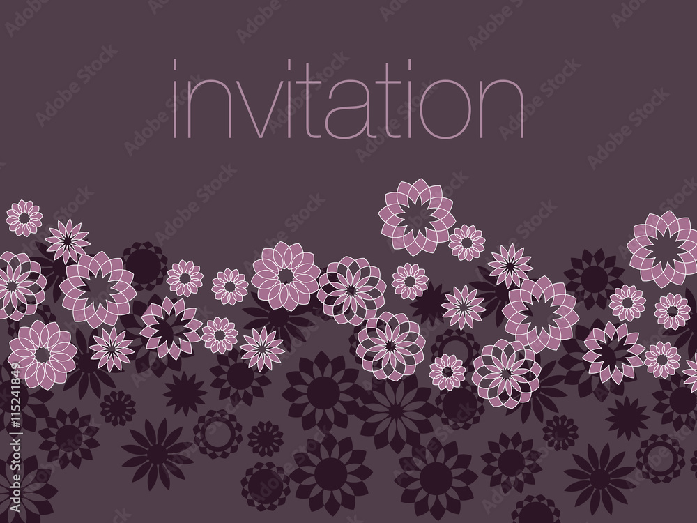 Naklejka premium thin line decorative geometry flowers. vector illustration.