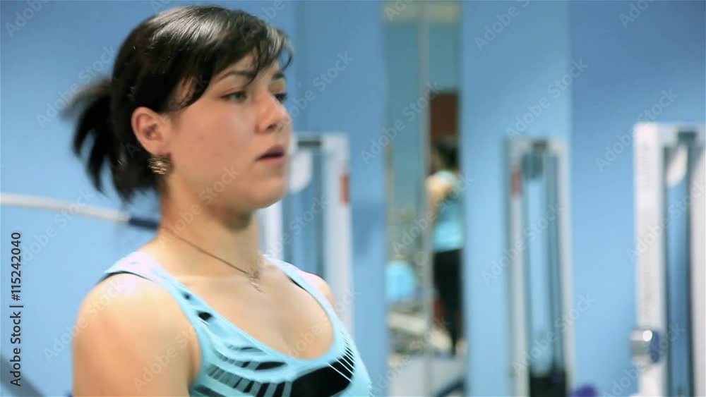 strong beautiful sexy woman train in the gym. strong beautiful sexy woman train in the gym.
