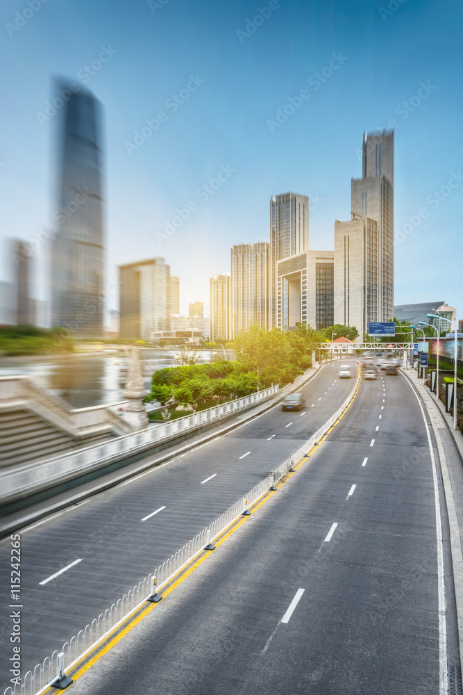 car driving on road in city