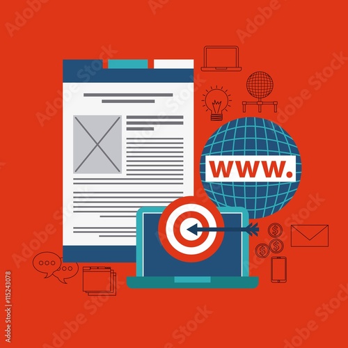 Internet media icon. Technology design. Vector graphic