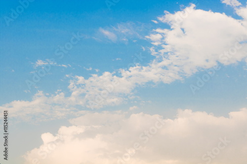 Abstract background with blue sky