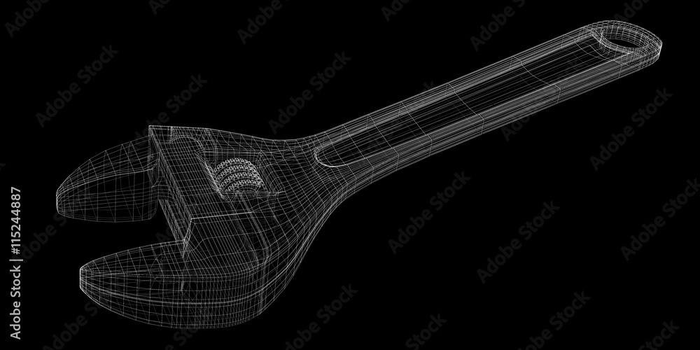 adjustable wrench isolated on a background adjustable wrench isolated on a background