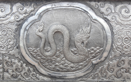 Engraving of the silver value, Zodiac symbol of thai traditional