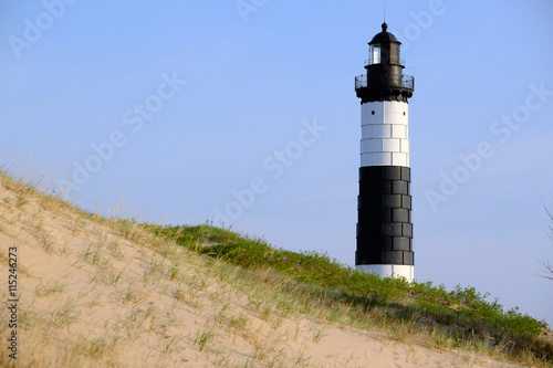 Big Sable Point Lighthouse in dunes  built in 1867