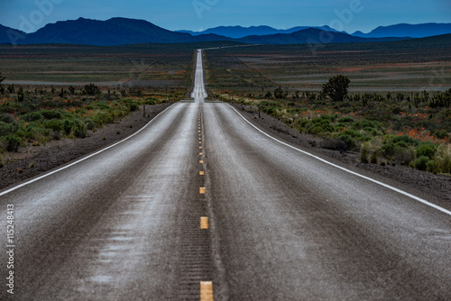 Fotografie Empty Road Nevada Hwy 95
