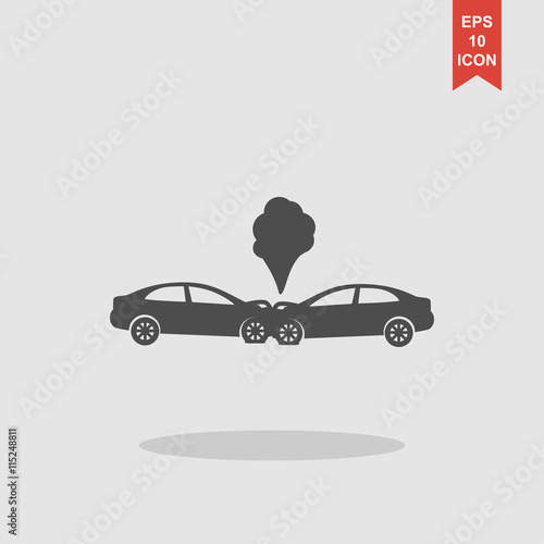 Car crash concept.