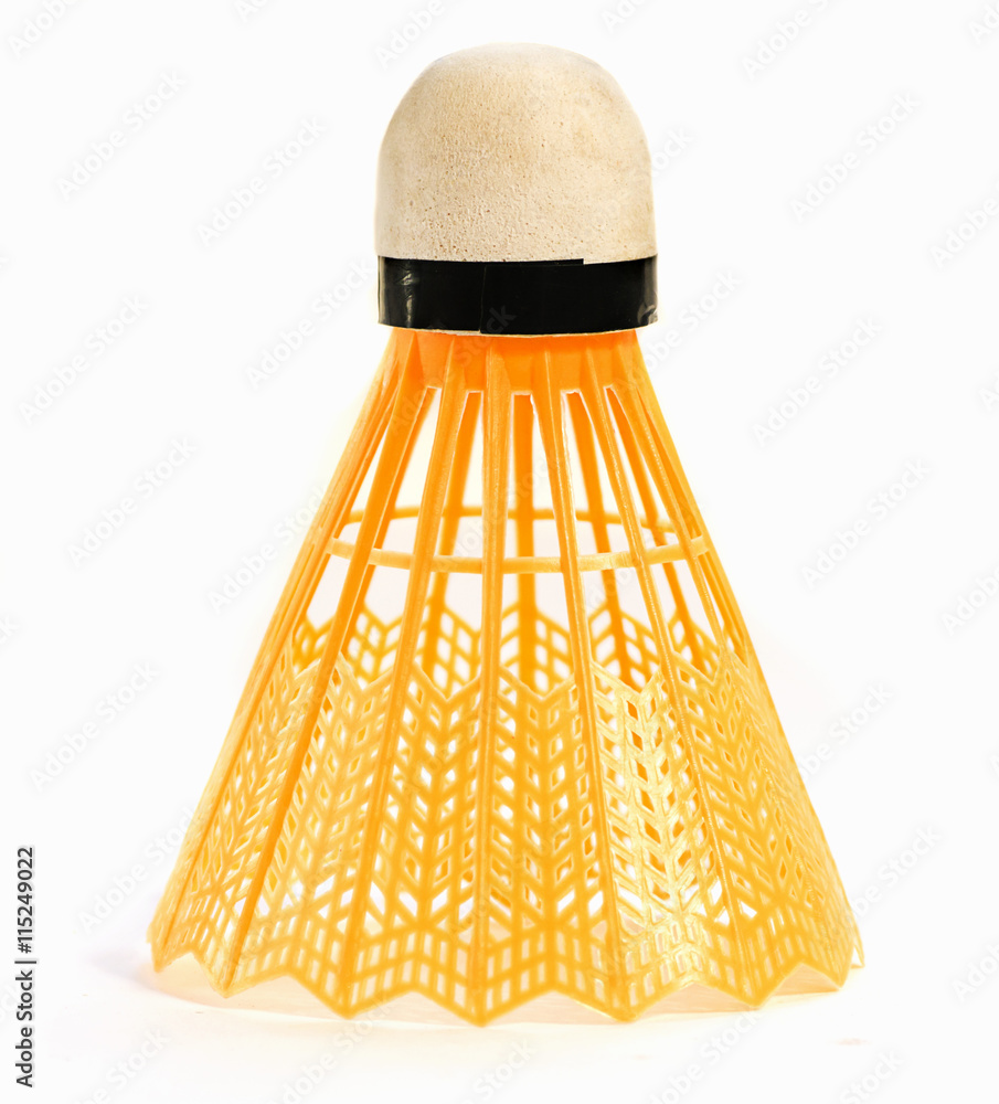 isolates the birdie for badminton yellow color