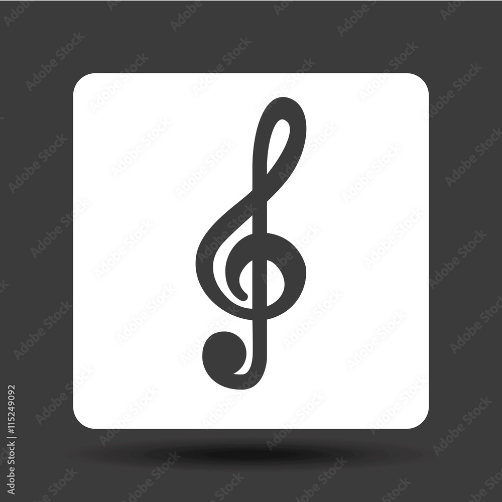 Fototapeta premium music note icon. Music and Sound design. Vector graphic