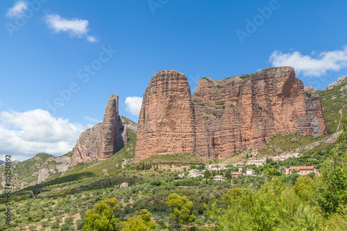 Rocks Mallos de Riglos, Huesca, Spain