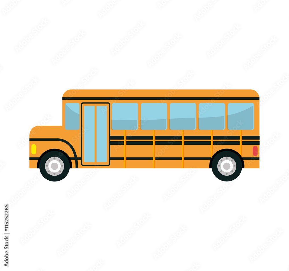 Bus icon, Transport service theme design, vector illustration icon.