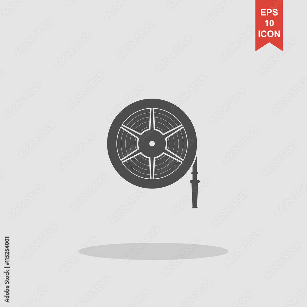 Fire hose reel vector illustration Stock Vector Adobe Stock