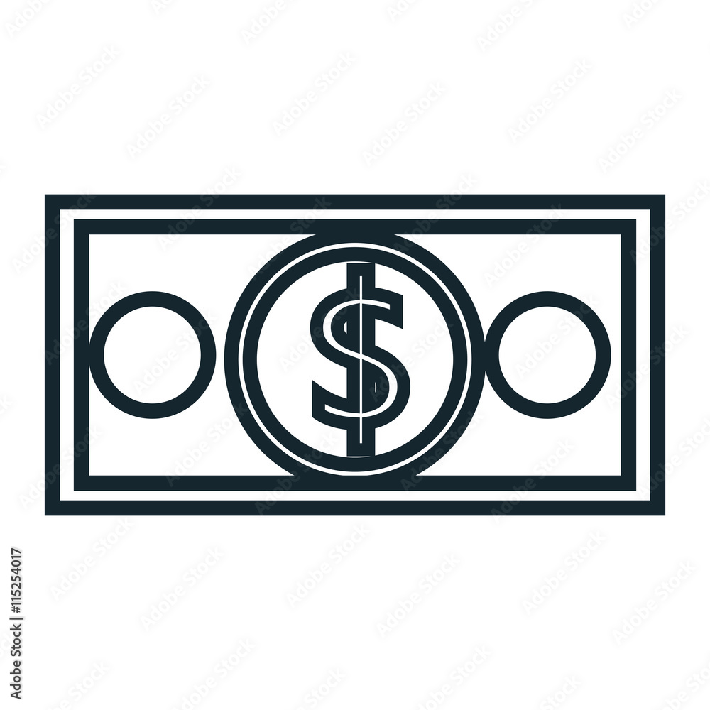Money and business black and white isolated icon, vector illustration graphic. Money and business black and white isolated icon, vector illustration graphic.