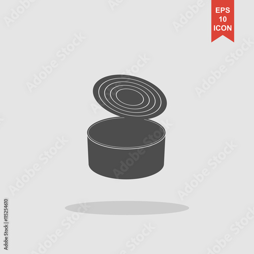 cans - canned food. Vector concept illustration for design