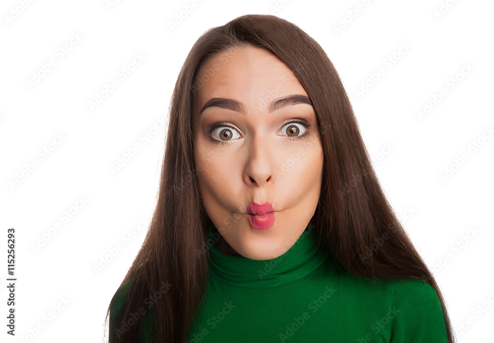 Woman in a green turtleneck Woman in a green turtleneck