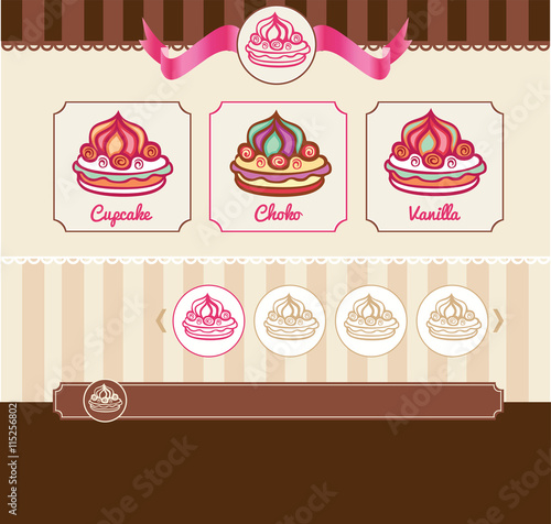 Dessert food template