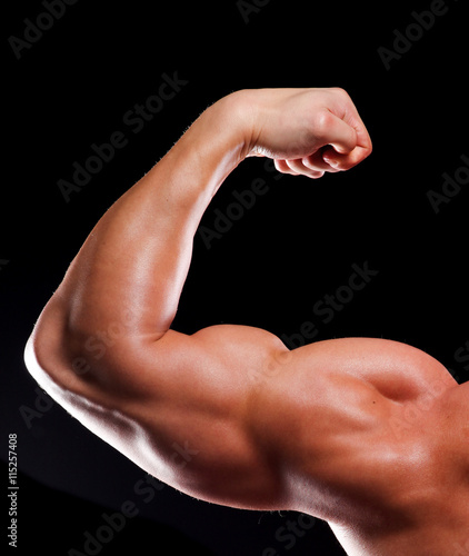 Tablou canvas Hand of bodybuilder