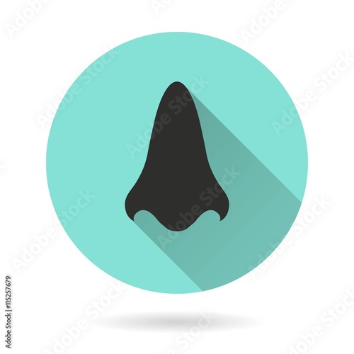 Nose - vector icon.