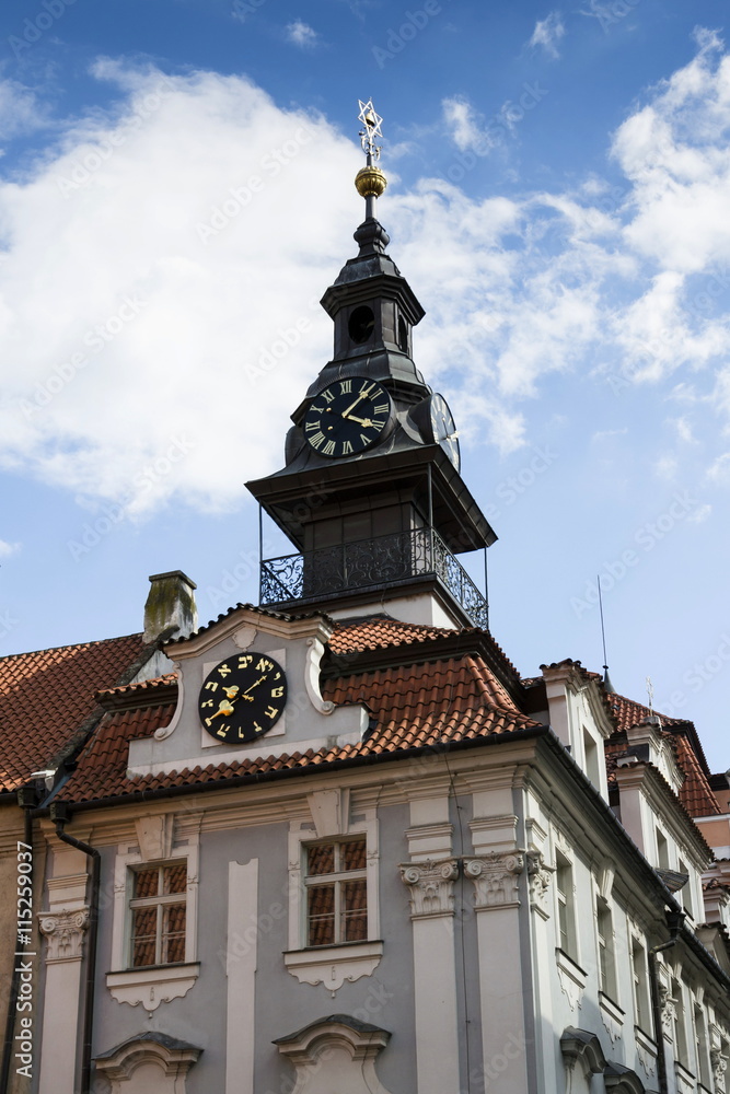 The Jewish Town Hall in Prague, Czech republic The Jewish Town Hall in Prague, Czech republic