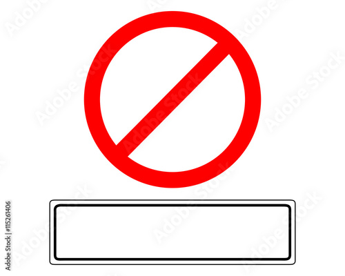 Verbotsschild mit Zusatzschild Free Download Verbotsschild mit Zusatzschild - GFXLoad