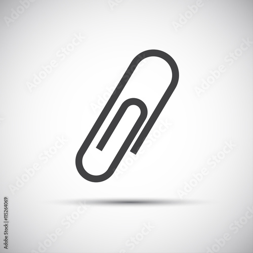 Wallpaper Mural Simple icon of paper clip, vector illustration Torontodigital.ca
