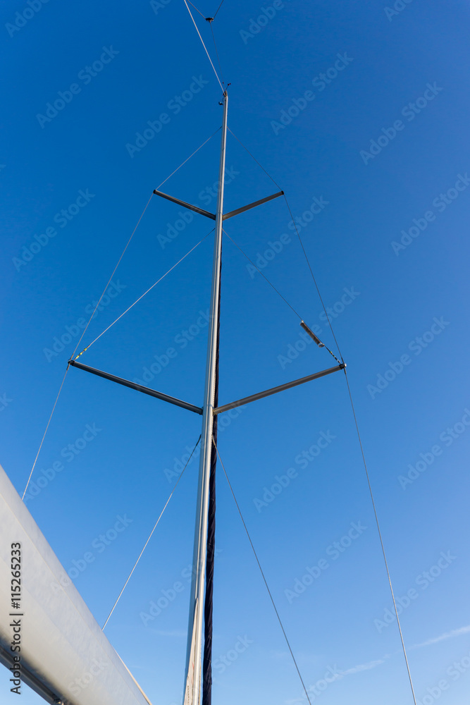 sail of a sailing boat. sailing yacht on the water sail of a sailing boat. sailing yacht on the water